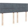 Box spring postel s matrací 140x190 cm samet [3287734] (Barva Světle šedá)