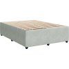 Box spring postel s matrací 140x190 cm samet [3287734] (Barva Světle šedá)