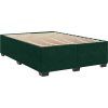 Box spring postel s matrací 140x190 cm samet [3293207] (Barva Tmavě šedá)