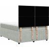 Box spring postel s matrací tmavě 140x190 cm samet [3292334] (Barva Světle šedá)