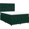 Box spring postel s matrací tmavě 140x190 cm samet [3292334] (Barva Světle šedá)