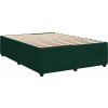 Box spring postel s matrací tmavě 140x190 cm samet [3292334] (Barva Světle šedá)