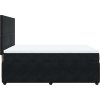Box spring postel s matrací 140x190 cm samet [3292330] (Barva Černá)