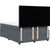 Box spring postel s matrací 140x190 cm samet [3292346] (Barva Světle šedá)
