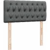 Box spring postel s matrací 80 x 200 cm textil [3287291] (Barva Tmavě šedá)