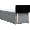 Box spring postel s matrací 80 x 200 cm textil [3288815] (Barva Tmavě šedá)