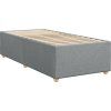 Box spring postel s matrací 80 x 200 cm textil [3288815] (Barva Tmavě šedá)