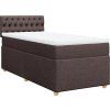 Box spring postel s matrací 80 x 200 cm textil [3288815] (Barva Tmavě šedá)