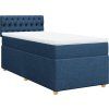 Box spring postel s matrací 80 x 200 cm textil [3288815] (Barva Tmavě šedá)