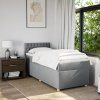 Box spring postel s matrací 80 x 200 cm textil [3288815] (Barva Tmavě šedá)