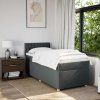 Box spring postel s matrací 80 x 200 cm textil [3286515] (Barva Tmavě šedá)