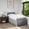 Box spring postel s matrací 80 x 200 cm textil [3286515] (Barva Tmavě šedá)