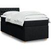Box spring postel s matrací 80 x 200 cm textil [3286515] (Barva Tmavě šedá)