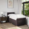Box spring postel s matrací 80 x 200 cm textil [3286515] (Barva Tmavě šedá)