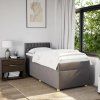 Box spring postel s matrací 80 x 200 cm textil [3286515] (Barva Tmavě šedá)