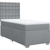 Box spring postel s matrací 80 x 200 cm textil [3290330] (Barva Tmavě šedá)