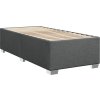 Box spring postel s matrací 80 x 200 cm textil [3290330] (Barva Tmavě šedá)
