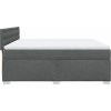 Box spring postel s matrací 180 x 200 cm textil [3288282] (Barva Tmavě šedá)