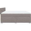 Box spring postel s matrací 180 x 200 cm textil [3288282] (Barva Tmavě šedá)