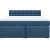 Box spring postel s matrací 180 x 200 cm textil [3288282] (Barva Tmavě šedá)