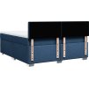 Box spring postel s matrací 180 x 200 cm textil [3288282] (Barva Tmavě šedá)