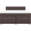 Box spring postel s matrací 180 x 200 cm textil [3288282] (Barva Tmavě šedá)