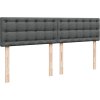 Box spring postel s matrací 180 x 200 cm textil [3288282] (Barva Tmavě šedá)