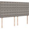 Box spring postel s matrací 180 x 200 cm textil [3294451] (Barva Černá)