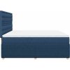 Box spring postel s matrací 180x200 cm textil [3294451] (Barva Černá)
