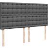 Box spring postel s matrací 180 x 200 cm textil [3294451] (Barva Černá)