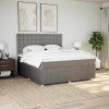 Box spring postel s matrací 180 x 200 cm textil [3294451] (Barva Černá)