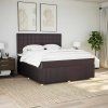 Box spring postel s matrací 180 x 200 cm textil [3294451] (Barva Černá)
