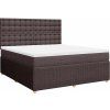 Box spring postel s matrací 180 x 200 cm textil [3294451] (Barva Černá)