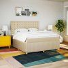 Box spring postel s matrací 180 x 200 cm textil [3294451] (Barva Černá)