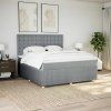 Box spring postel s matrací 180 x 200 cm textil [3294451] (Barva Černá)