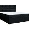 Box spring postel s matrací 180 x 200 cm textil [3294451] (Barva Černá)