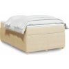 Box spring postel s matrací 120x200 cm textil [3285565] (Barva Krémová)