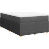 Box spring postel s matrací 120x200 cm textil [3285565] (Barva Krémová)