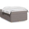 Box spring postel s matrací 120x200 cm textil [3285565] (Barva Krémová)