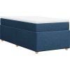 Box spring postel s matrací 100 x 200 cm textil [3285353] (Barva Tmavě šedá)