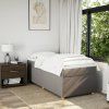 Box spring postel s matrací 100 x 200 cm textil [3285353] (Barva Tmavě šedá)