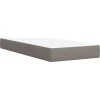 Box spring postel s matrací 100 x 200 cm textil [3285353] (Barva Tmavě šedá)