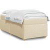 Box spring postel s matrací 100 x 200 cm textil [3285353] (Barva Tmavě šedá)