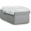 Box spring postel s matrací 100 x 200 cm textil [3285353] (Barva Tmavě šedá)