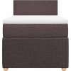 Box spring postel s matrací 100 x 200 cm textil [3289661] (Barva Tmavě šedá)