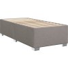Box spring postel s matrací 100 x 200 cm textil [3290393] (Barva Tmavě šedá)