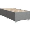 Box spring postel s matrací 100 x 200 cm textil [3290393] (Barva Tmavě šedá)