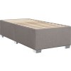 Box spring postel s matrací 100 x 200 cm textil [3290417] (Barva Taupe)