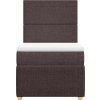 Box spring postel s matrací 100 x 200 cm textil [3294265] (Barva Krémová)