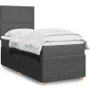 Box spring postel s matrací 100 x 200 cm textil [3294265] (Barva Krémová)